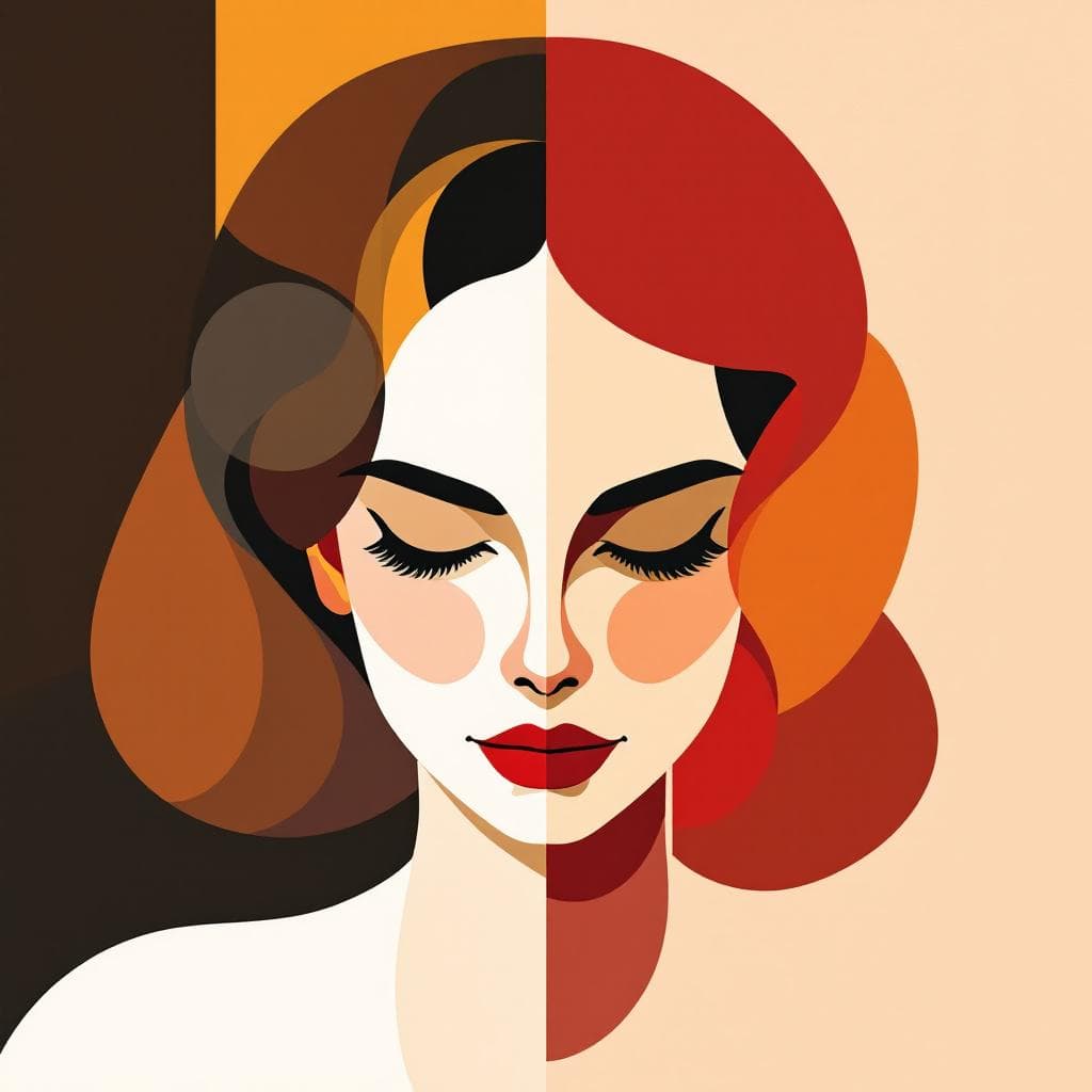 AI generated: make a picture of a woman in the style of Bauhaus