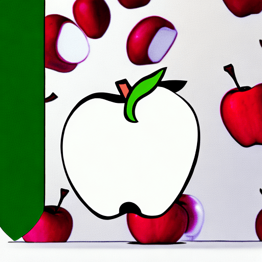 AI generated: foreground: apple
background: white
style: cartoon