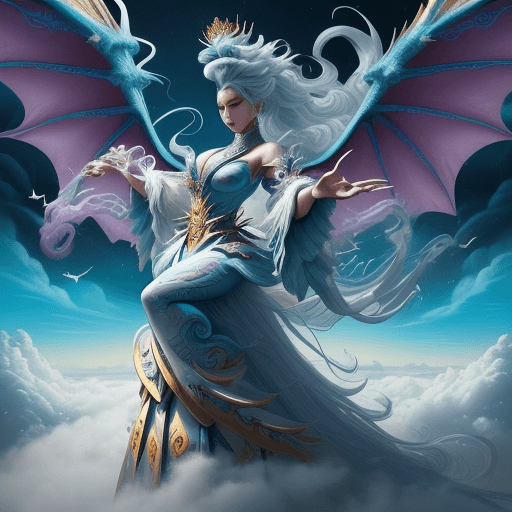 AI generated: Create a hyper-maximalist, detailed cinematic painting in an air-bender theme. The scene depicts a m...
