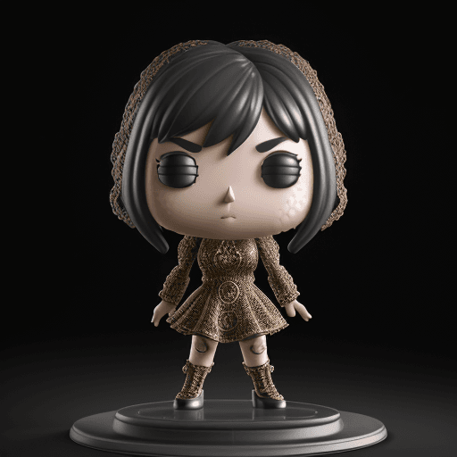 AI generated: highly detailed , made by ((((funko pop)))), (funko toy:1.3), full body shot, cinematic, 3d render, ...