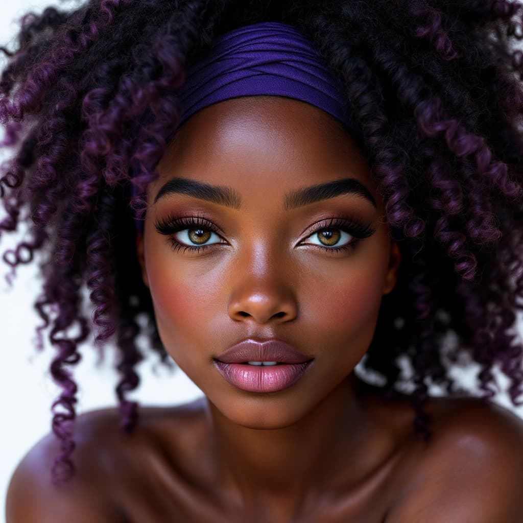 AI generated: A full body view, 4k airbrushed hyper realistic glossy illustration of a beautiful African American ...