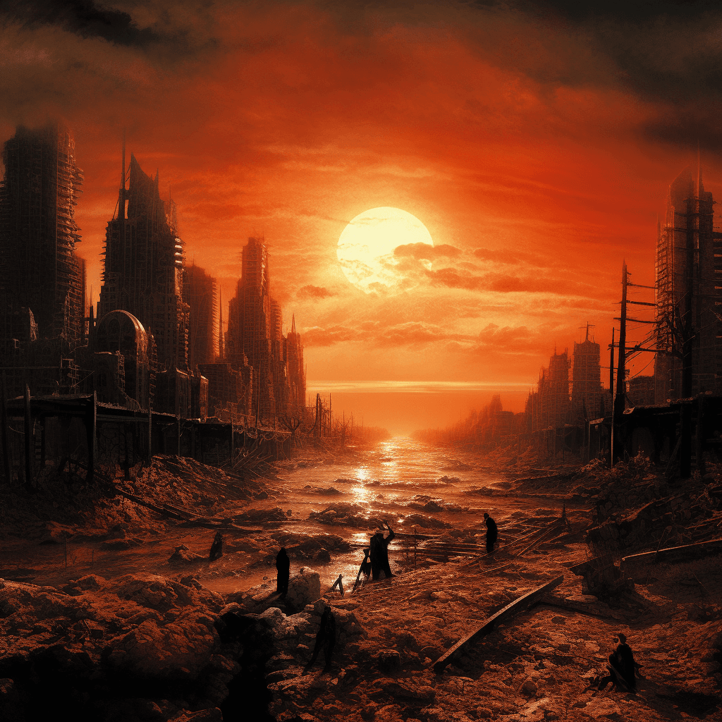 AI generated: Global Warming 2100A.D.
