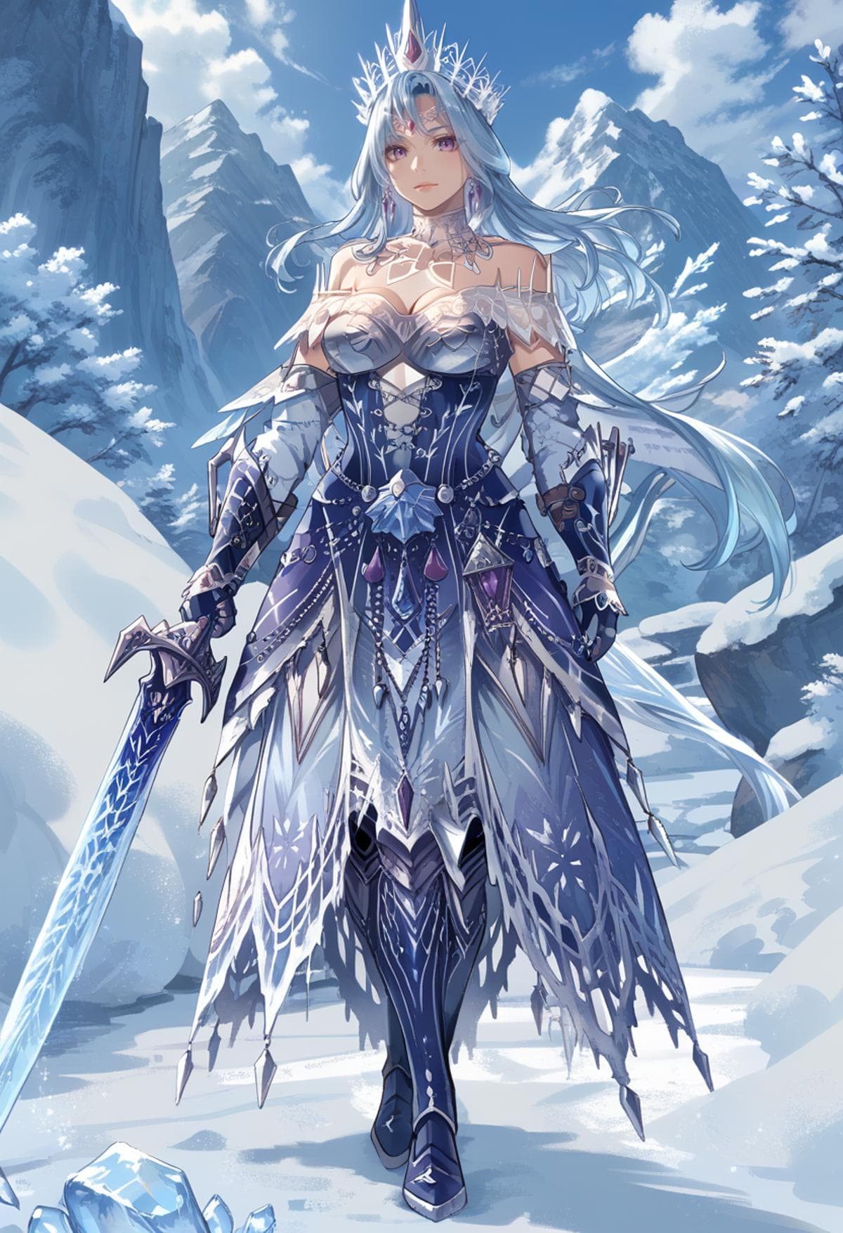 Monster Hunter (World) - Velkhana Armor (ラヴィーナ装備) illus/ponyXL