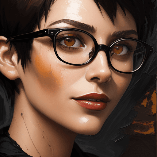 AI generated: The contstructivist neo-expressionist  oil impasto painting , in brown and dark amber and black tone...