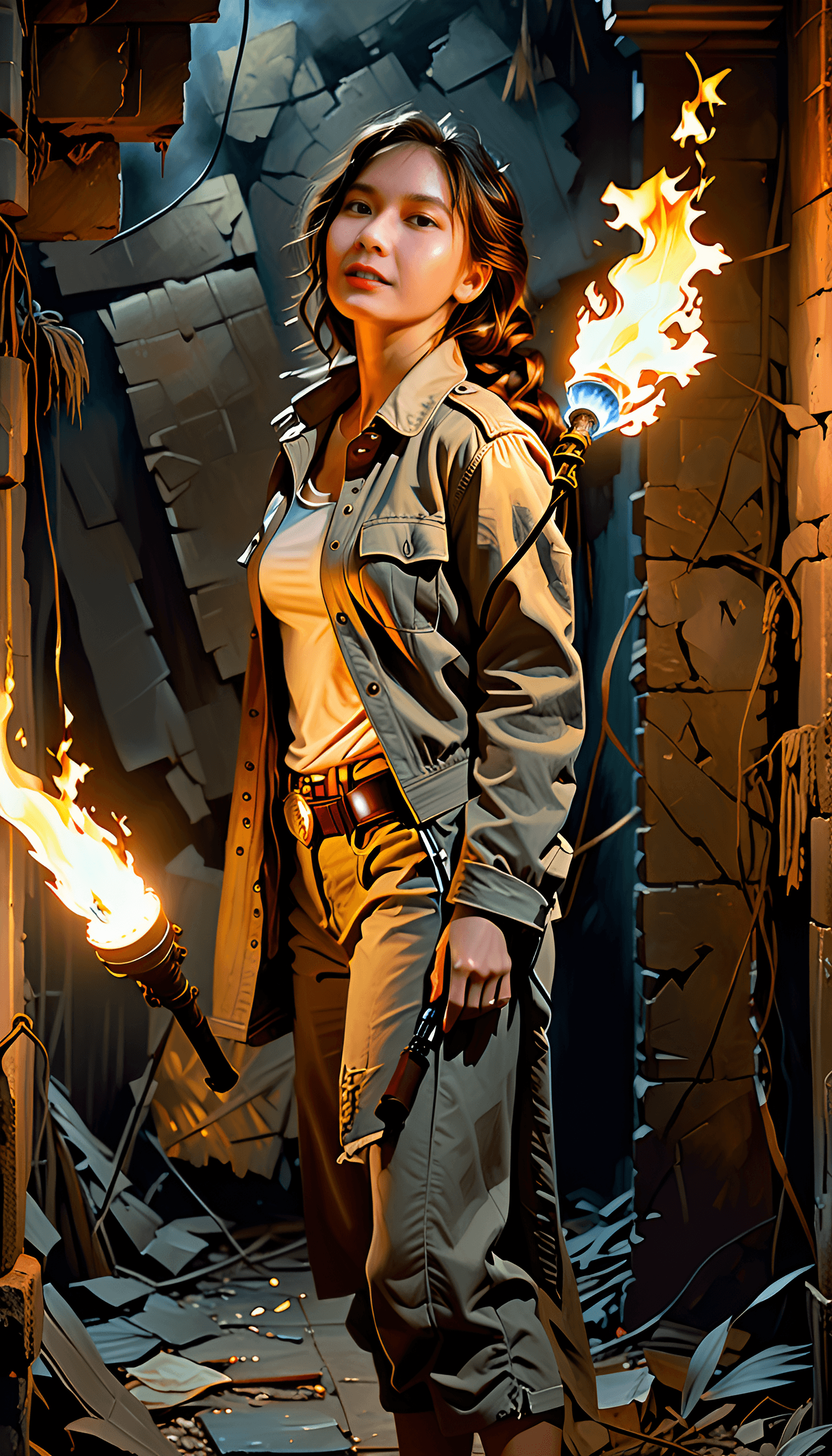 AI generated: potrait a woman (extremely detailed 8k wallpaper) , full shot body photo of the most beautiful artwo...