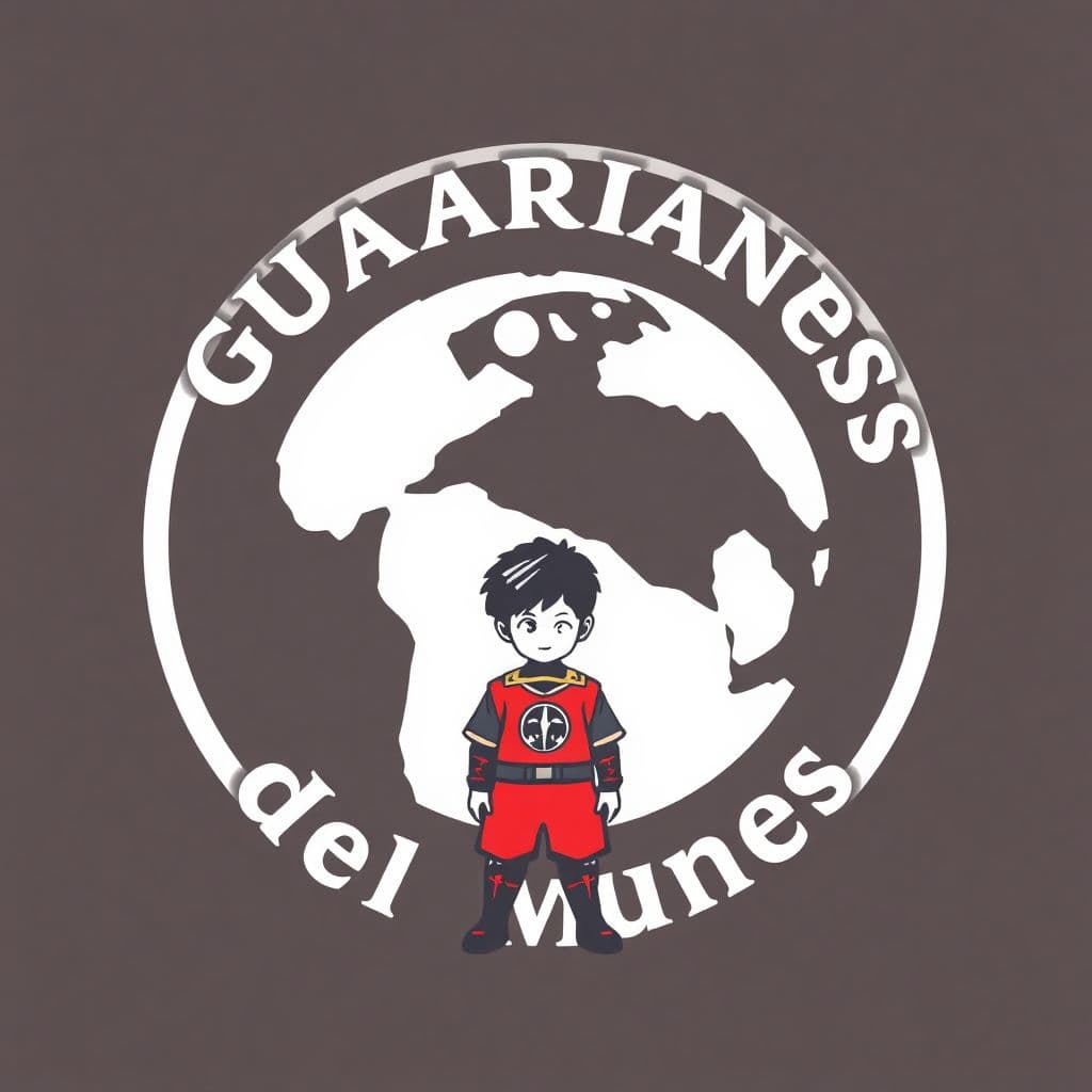 AI generated: Diseña un logo anagrama en el que esté escrito específicamente "Guardianes del Mundo". Quiero que ap...