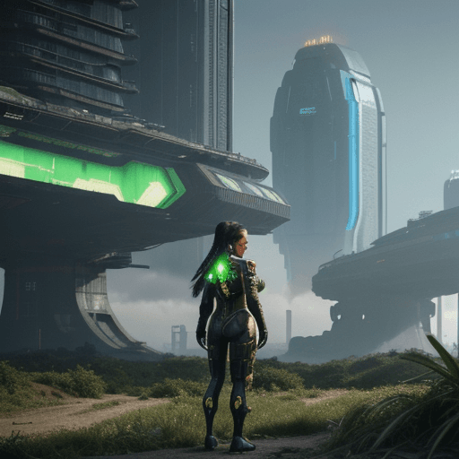 AI generated: Foreground icons of Energy, war, Ecology, Economy, Health and Technology. Background is two possible...