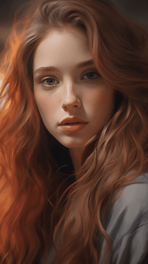 AI generated: Realistic painting of lifelike portraits with intricate details and realistic colors capturing each ...