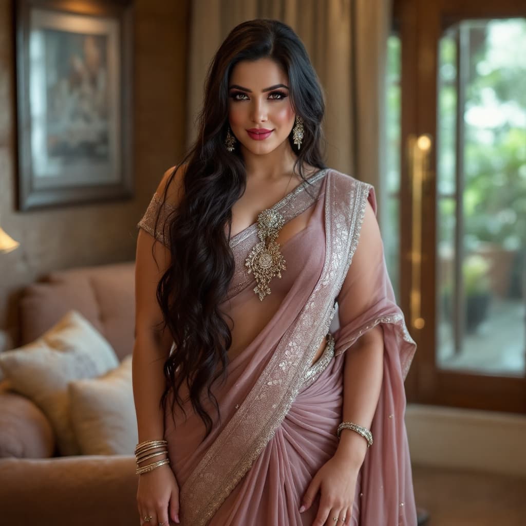 AI generated: Angela white pornstar in saree