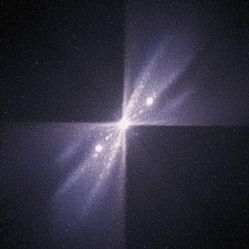 AI generated: estrellas más luminosas nos gia en el espacio
