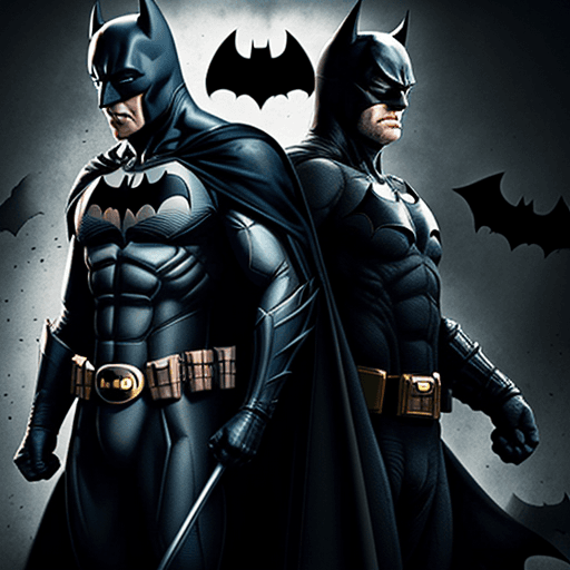 AI generated: The combination of Batman and the Dark Side