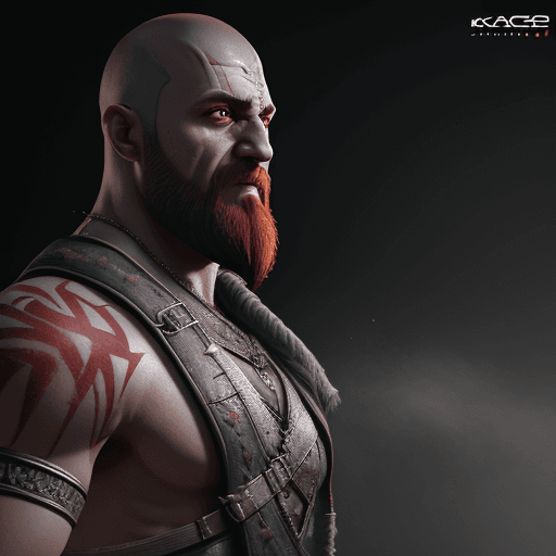 AI generated: Hyper realistic chaar sahizaade character design, Kratos, void arcanist, mist, photorealistic, octan...
