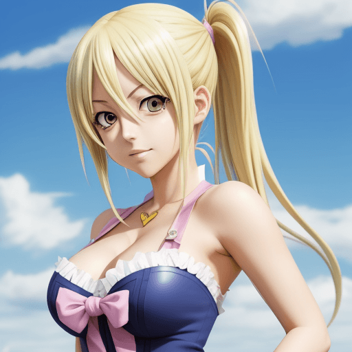 AI generated: Anime Lucy heartfilia