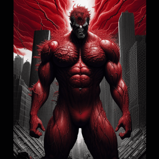 AI generated: carnage super art, super detail, super quality, incredible view, gigantism, dark, Akira, 8K, Full-HD...
