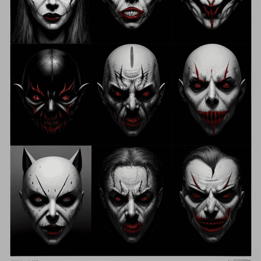 AI generated: Design a striking poster that represents the terrifying side of the horror film genre. In this poste...