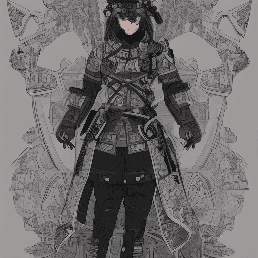 AI generated: by kyoto animation, a ninja, wearing cyberpunk intricate streetwear, beautiful, detailed portrait, i...