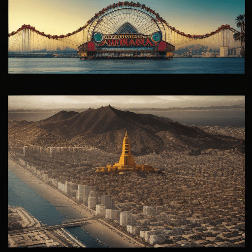 AI generated: A striking, high-contrast cinematic photo-style vertical collage that captures the essence of Suraka...
