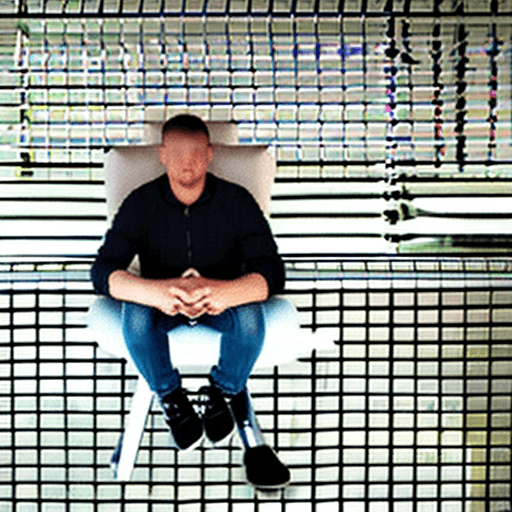 AI generated: Andrew Tate with pidbulll, sitting on a chair, 8k, light