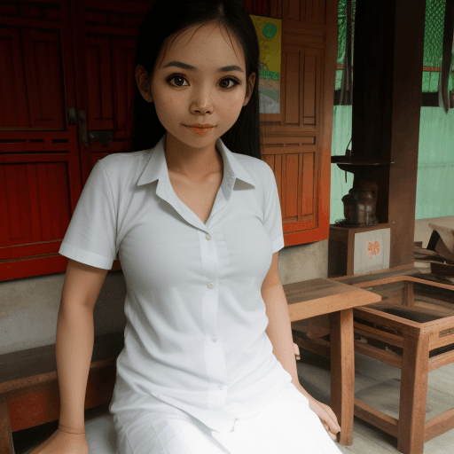 AI generated: thai girl 