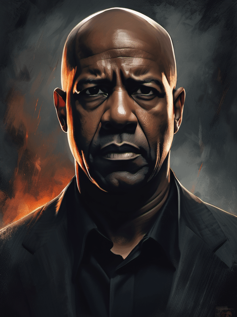 AI generated: denzel washington, the equalizer, sparks, dramatic, epic composition, elegant, brutal, digitally pai...