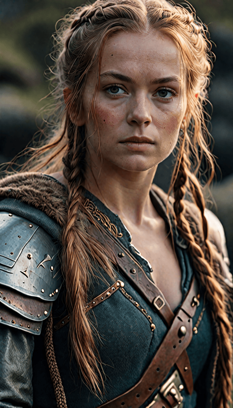 AI generated: A close up picture of a a beautiful young Welsh girl, dynamic cinematic lighting, highly detailed, w...