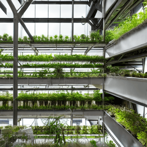 AI generated: High resolution photography interior design, factory atmosphere
vertical farming, hydroponic system,...