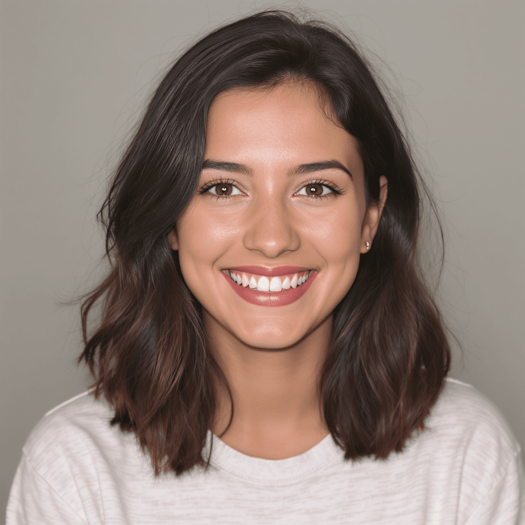 AI generated: A naturally beautiful young college woman 19, facial portrait image, exudes charm and elegance
Her ...