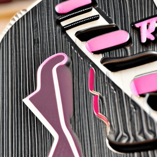AI generated: Black acoustic guitar with traditional Japanese art details in pink

Kanji characters carved into gu...