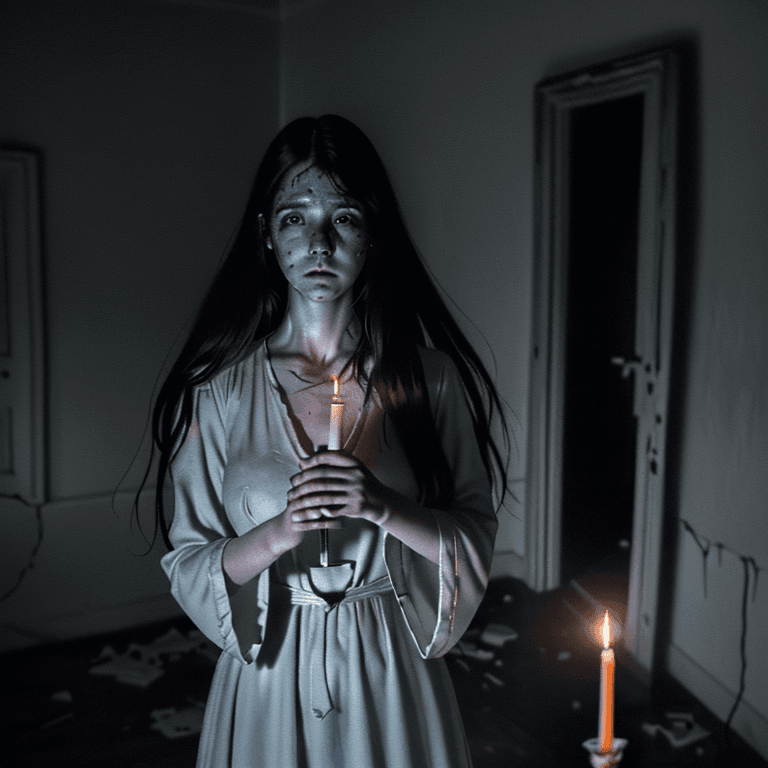 AI generated: an ultra realistic ethereal portrait of a paranormal ghost humanoid investigator, long messy hair, e...