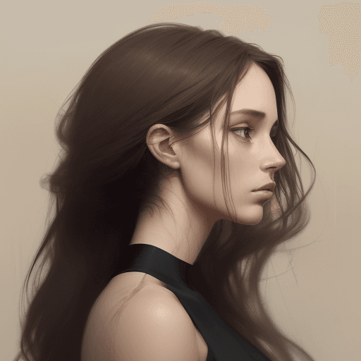 AI generated: A mesmerizing and captivating digital portrait. A captivating cinematic portrait of a woman, possibl...