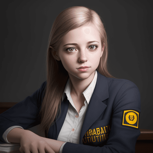 AI generated: Female, realistic, young, inspiring, libertarianism, politics, education, no text, not sexual