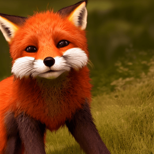 AI generated: portrait of the cutest red fox ever, fluffy, photorealistic, soft lighting, unreal engine --ar 3:4 -...