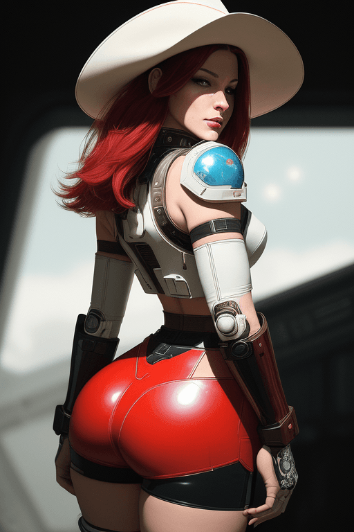 AI generated: Masterpiece, analog style, bldrnrst, (35mmstyle:1), film-like, rear angle photo of (effortlessly bea...