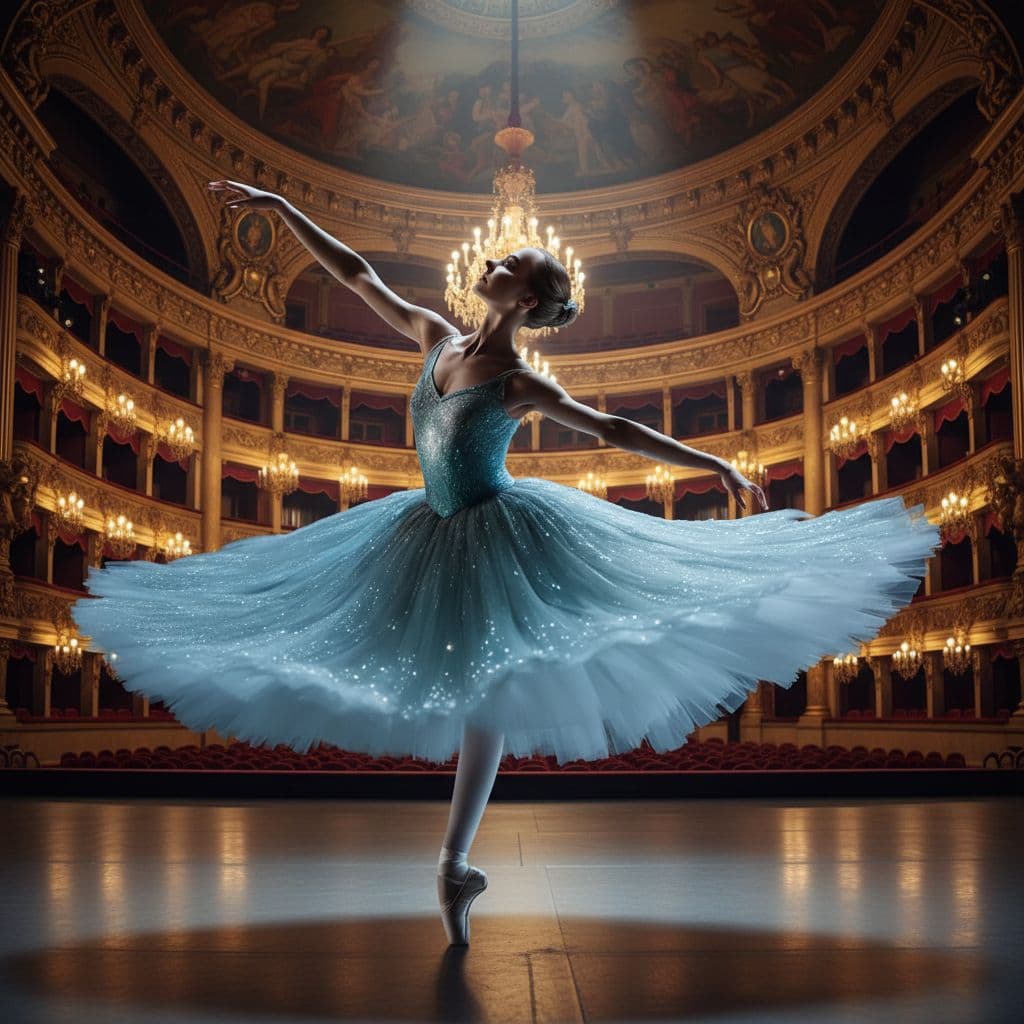 AI generated: danseuse à Opéra de Paris