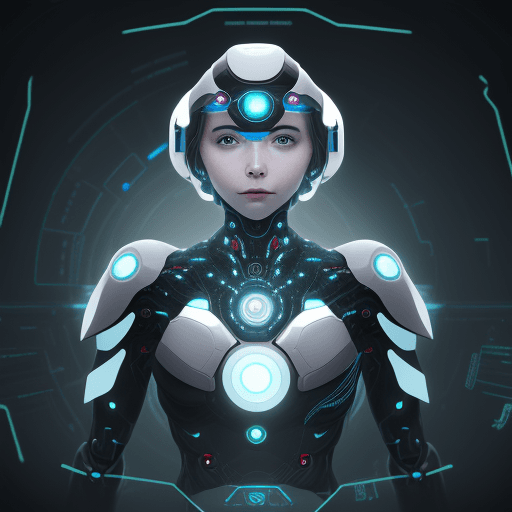 AI generated: Create a futuristic AI landscape with clear labels of tech roles. The image should visually represen...