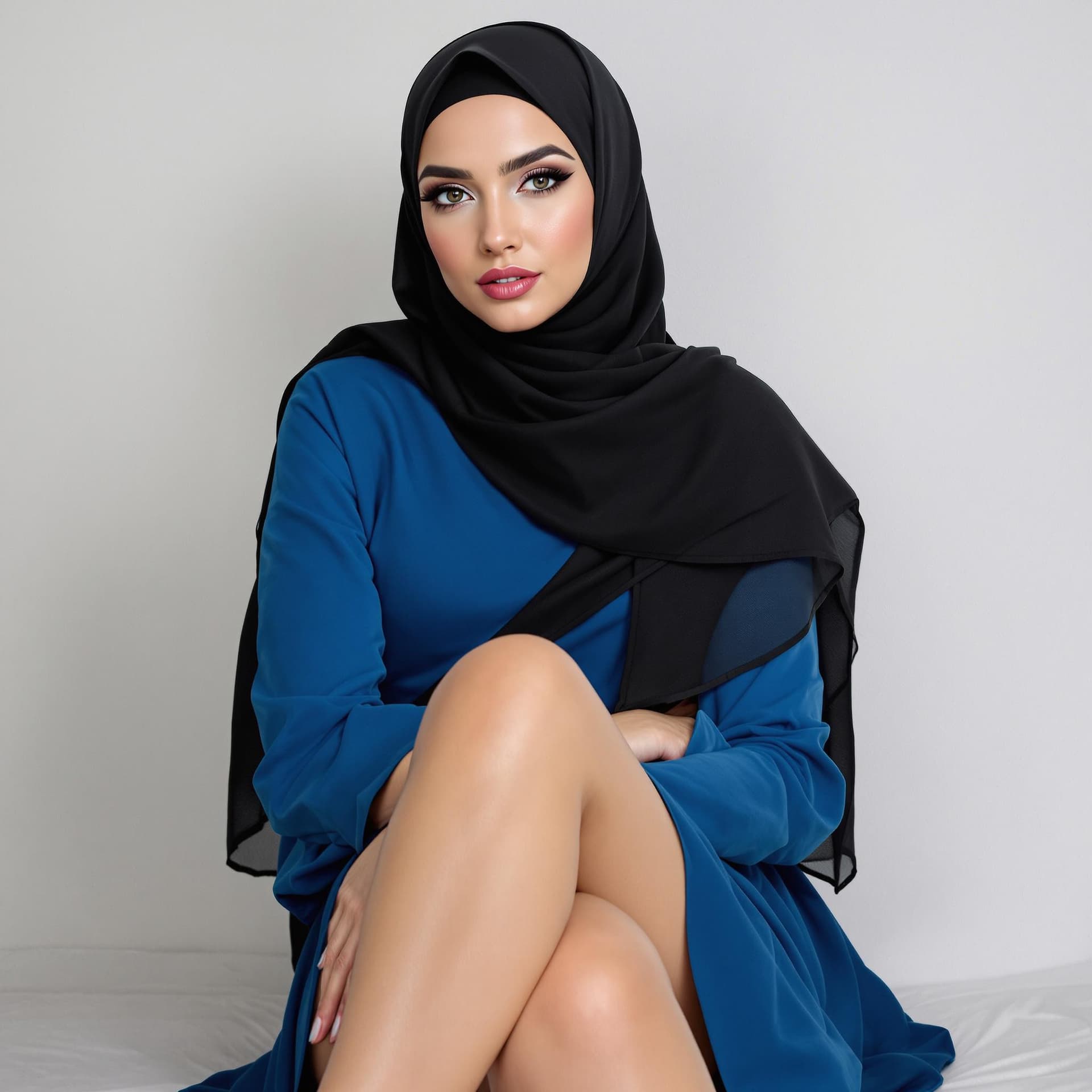 AI generated: 35 years old, european face, married woman, fair-skinned, tall, height 1.70 cm, extra beautiful, hij...