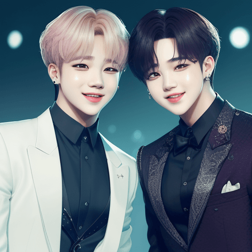 AI generated: Jimin of BTS smile JB of Got7 friends
