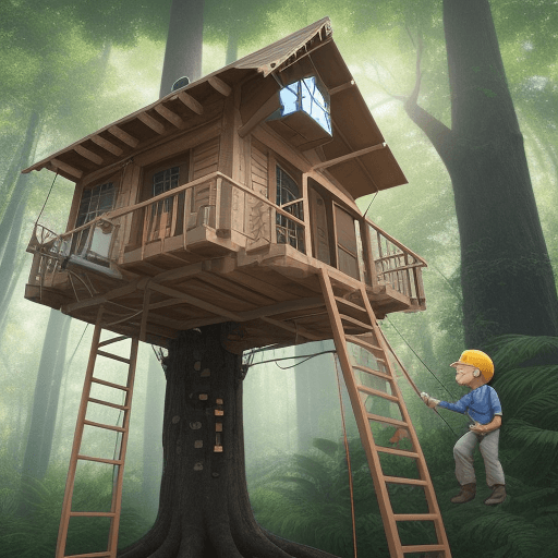AI generated: I want a realistic image of Engineering teaching a smiley little boy to build a drone, both are insi...