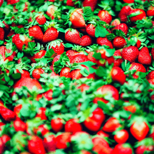 AI generated: strawberry bokeh
