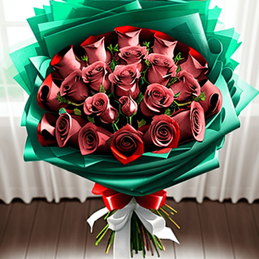 AI generated: bouquet of roses