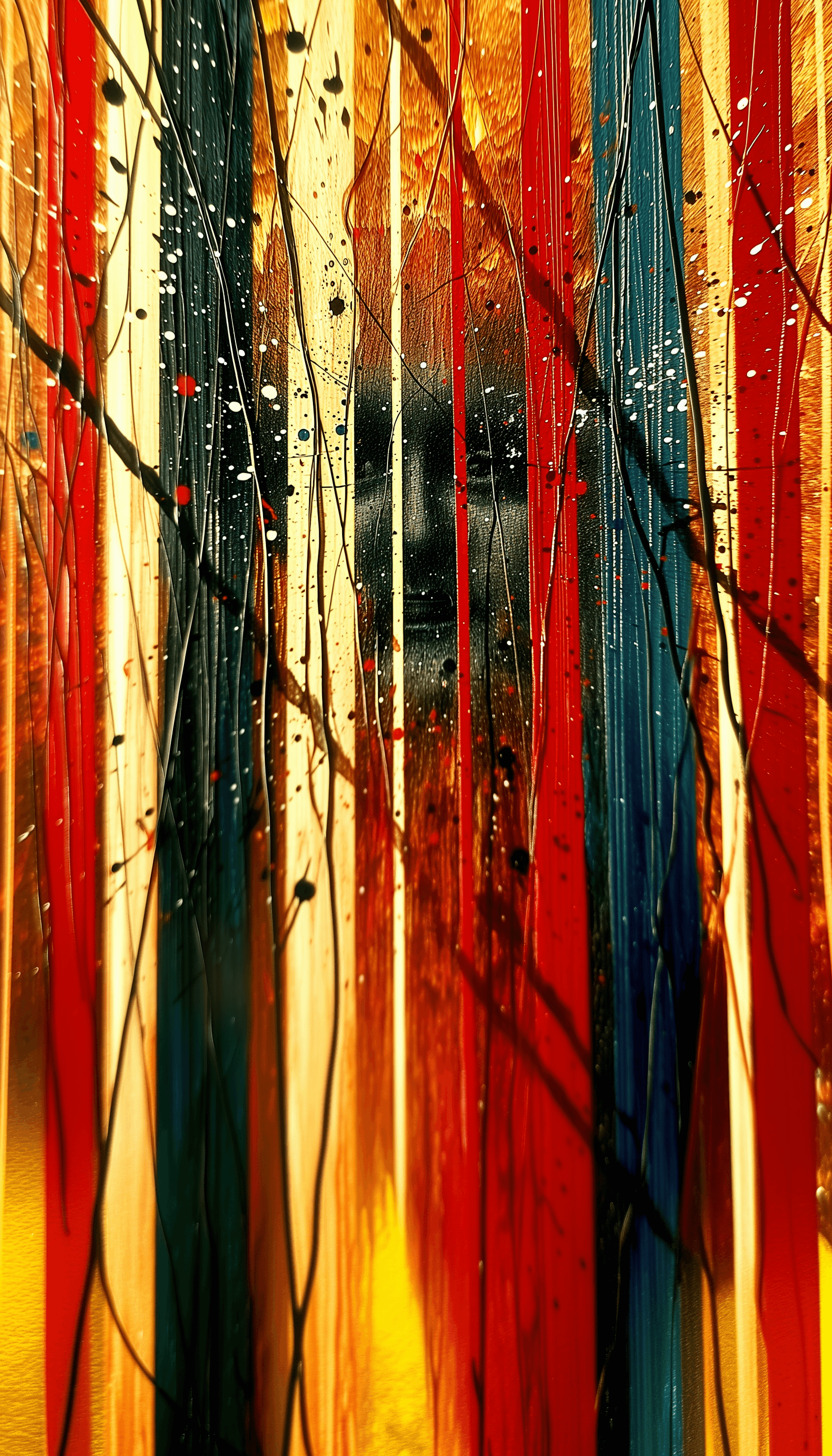 AI generated: Surrealistic painting of acid trip in the mind of schizophrenic patient. In the style of abstract ex...
