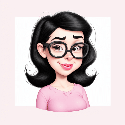 AI generated: Caricatures pencil drawing, cute woman, color pencils, in the style of Pixar, hilariously funny, exa...