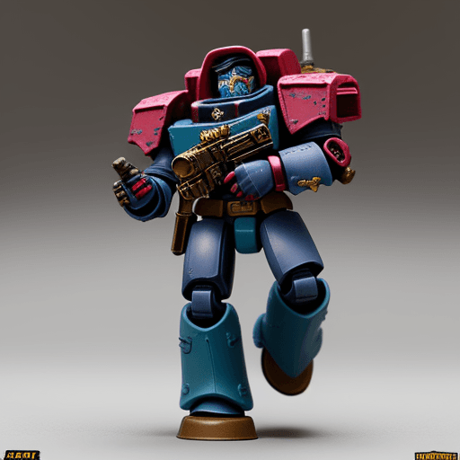 AI generated: 40k style Toy rebel