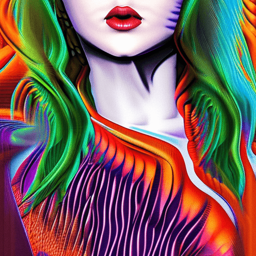 AI generated: close up portrait, intimate , gorgeous woman , femme fatale, sultry , dynamic pose, tick large windb...