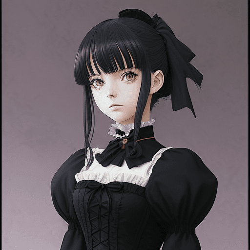 AI generated: anime movies style from the 90s and modern animes that have old school vibes dark frame of a girl in...