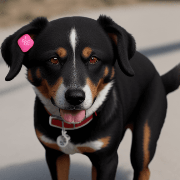 AI generated: perro negro