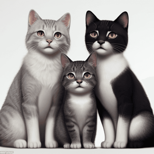 AI generated: esta muy bien la imagen pero prefiero que sean dos gatos, uno de ellos contando un chisme muy import...