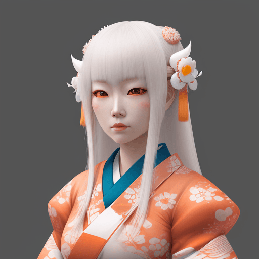 AI generated: Ultra realistic image of yoto hime.