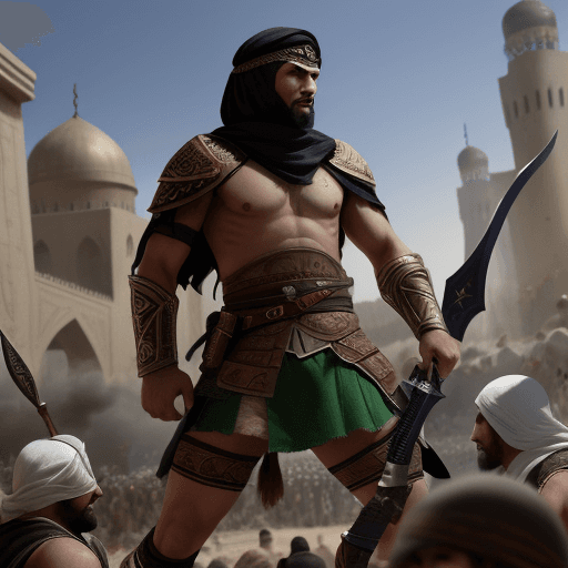 AI generated: Muslims are warriors, and with them is the Prophet of God assasains