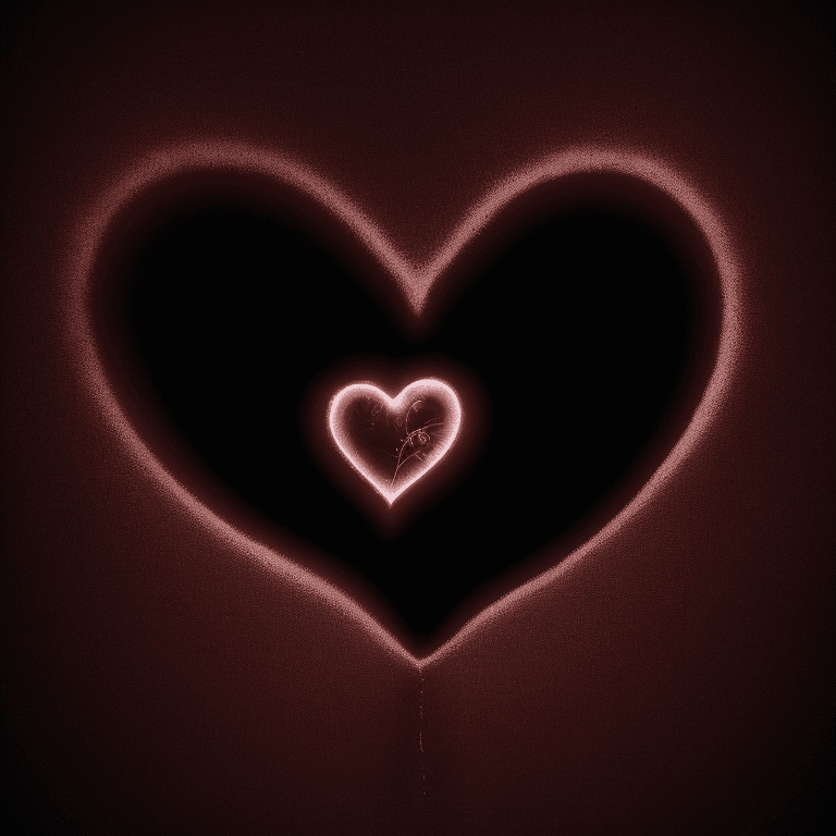 AI generated: photografic of a heart,  cinematic